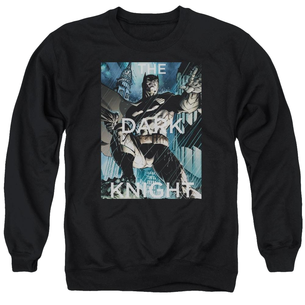 Batman Fighting The Storm - Men's Crewneck Sweatshirt