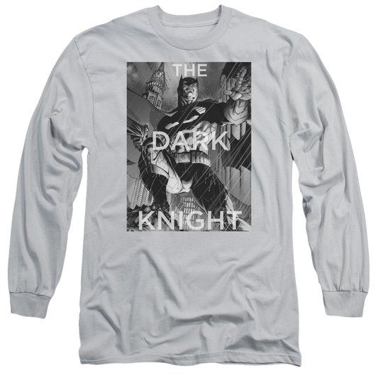Batman Fighting The Storm - Men's Long Sleeve T-Shirt Style001