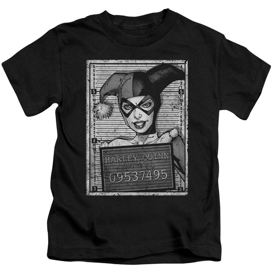 Batman Harley Inmate Juvenile Kids Youth T Shirt Black