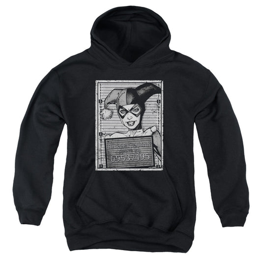 Batman Harley Inmate Kids Youth Hoodie Black