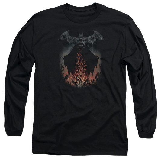 Batman Smoke & Fire - Men's Long Sleeve T-Shirt