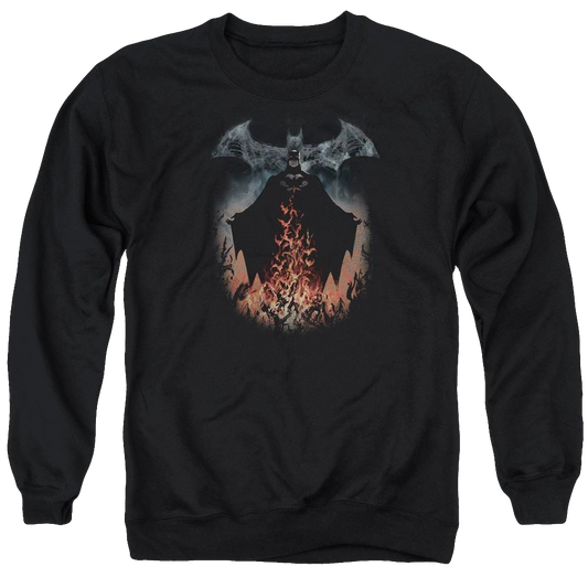 Batman Smoke & Fire - Men's Crewneck Sweatshirt