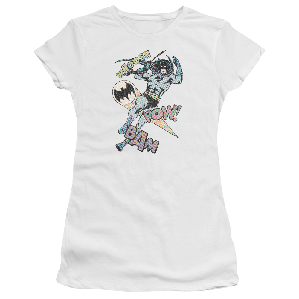 Batman Halftone Swing - Juniors T-Shirt