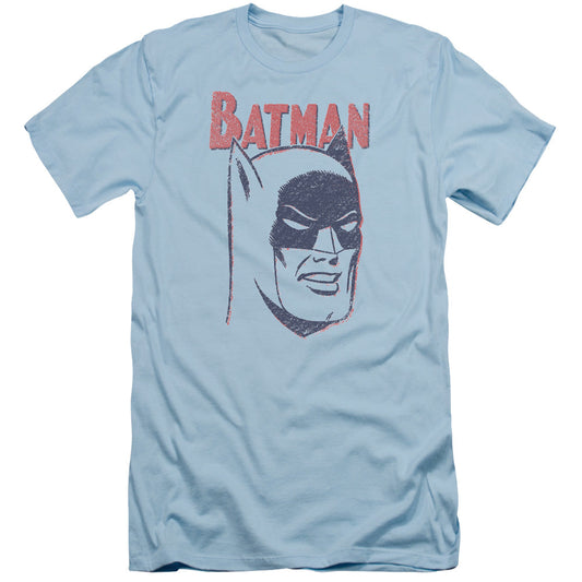 Batman Crayon Man Slim Fit Mens T Shirt Light Blue