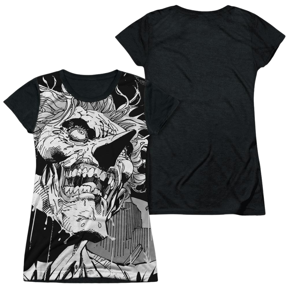 Batman Joker - Juniors Black Back T-Shirt