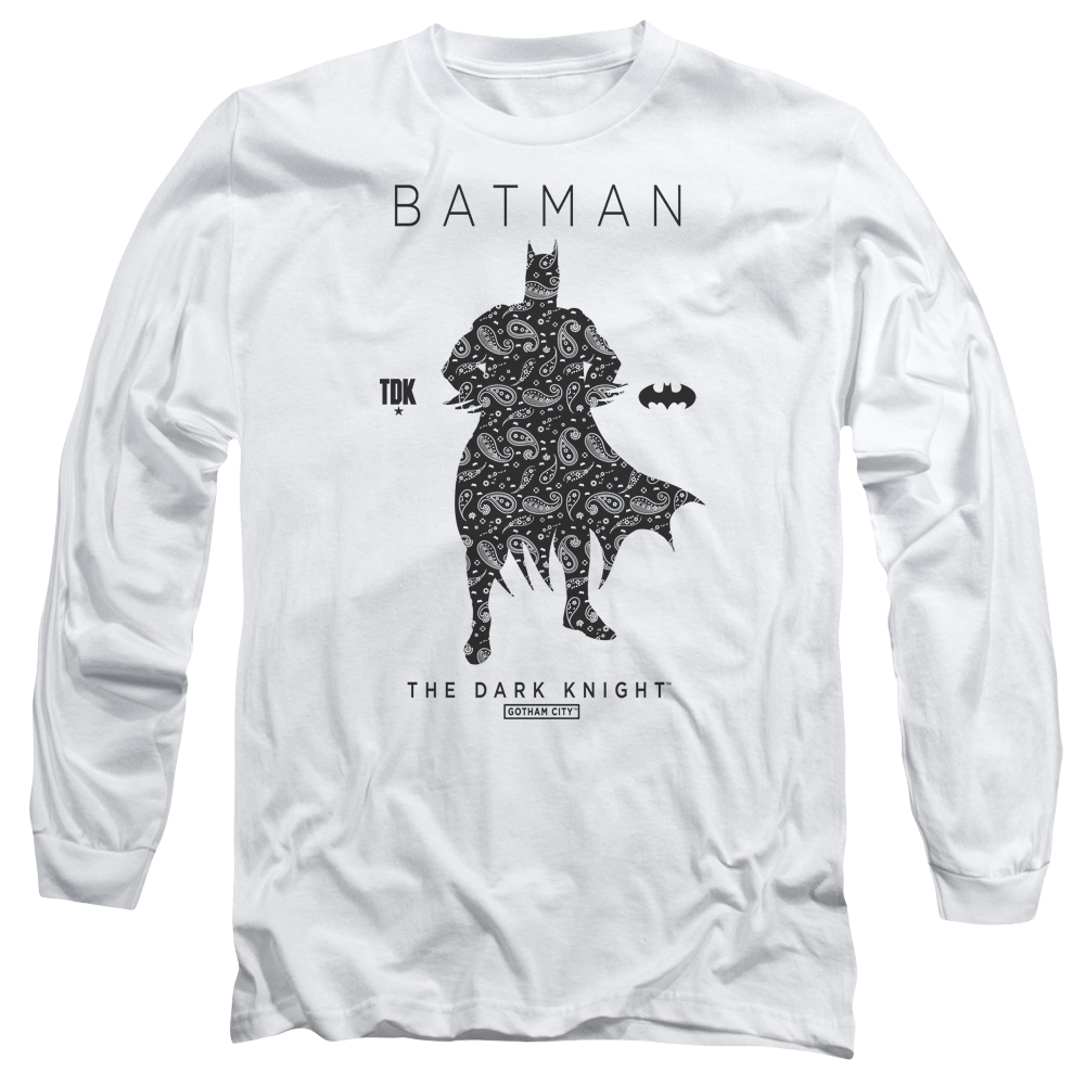 Batman Paislety Silhouette - Men's Long Sleeve T-Shirt
