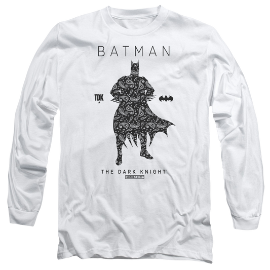 Batman Paislety Silhouette - Men's Long Sleeve T-Shirt