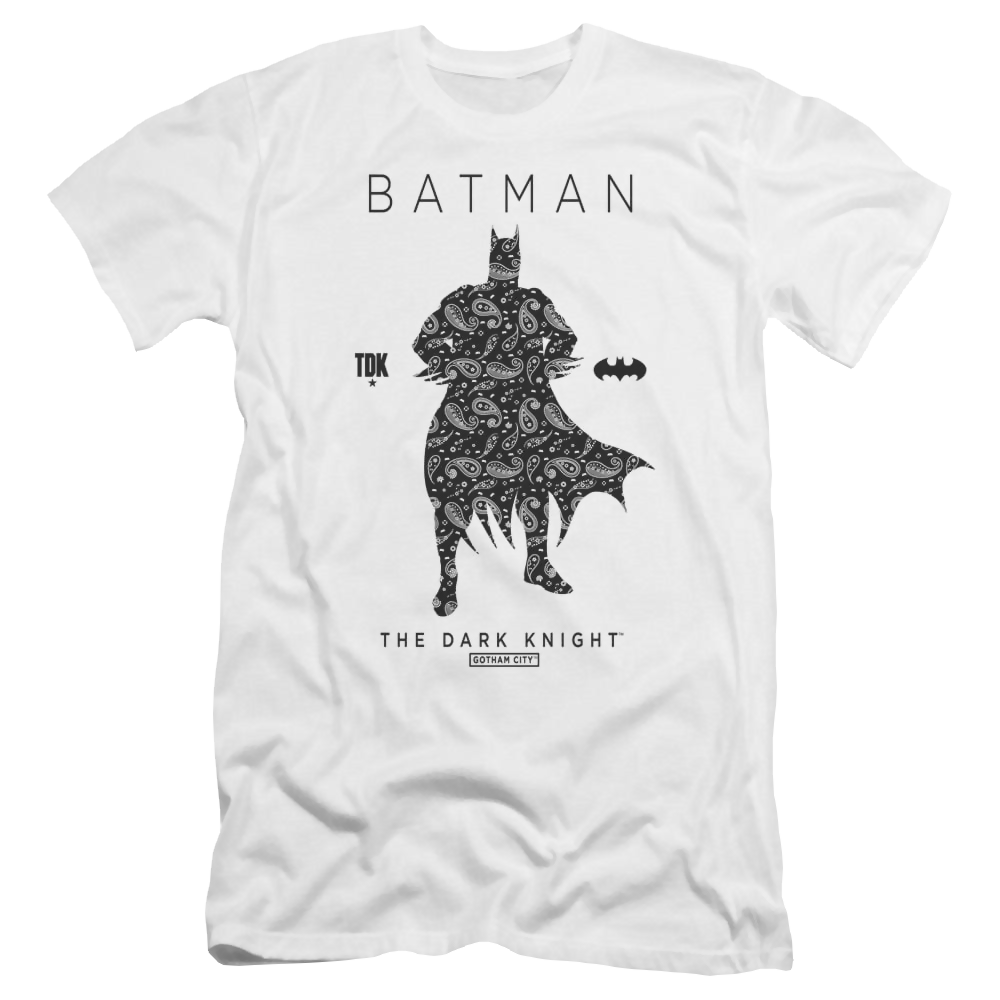 Batman Paislety Silhouette - Men's Premium Slim Fit T-Shirt