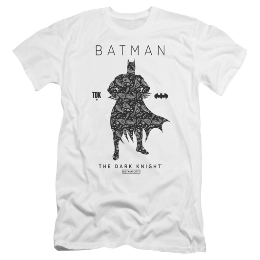 Batman Paislety Silhouette - Men's Premium Slim Fit T-Shirt