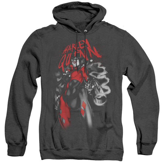 Batman Down The Barrel Heather Mens Hoodie Black