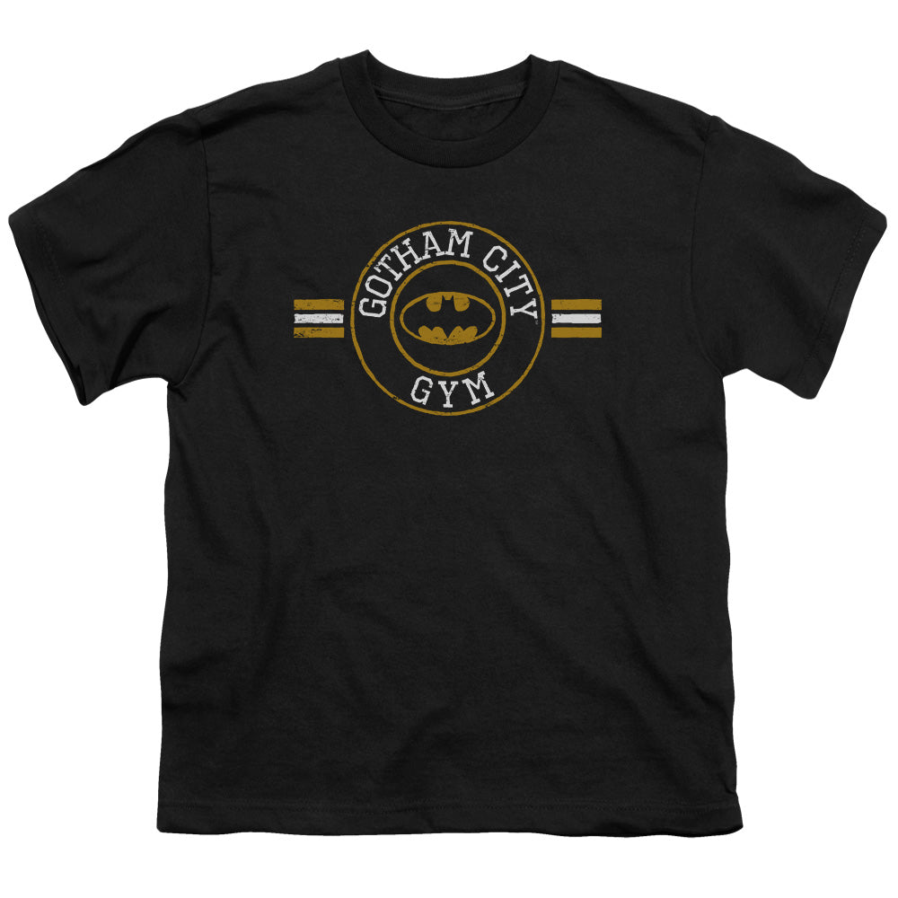 Batman Gotham City Gym Kids Youth T Shirt Black