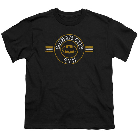 Batman Gotham City Gym Kids Youth T Shirt Black