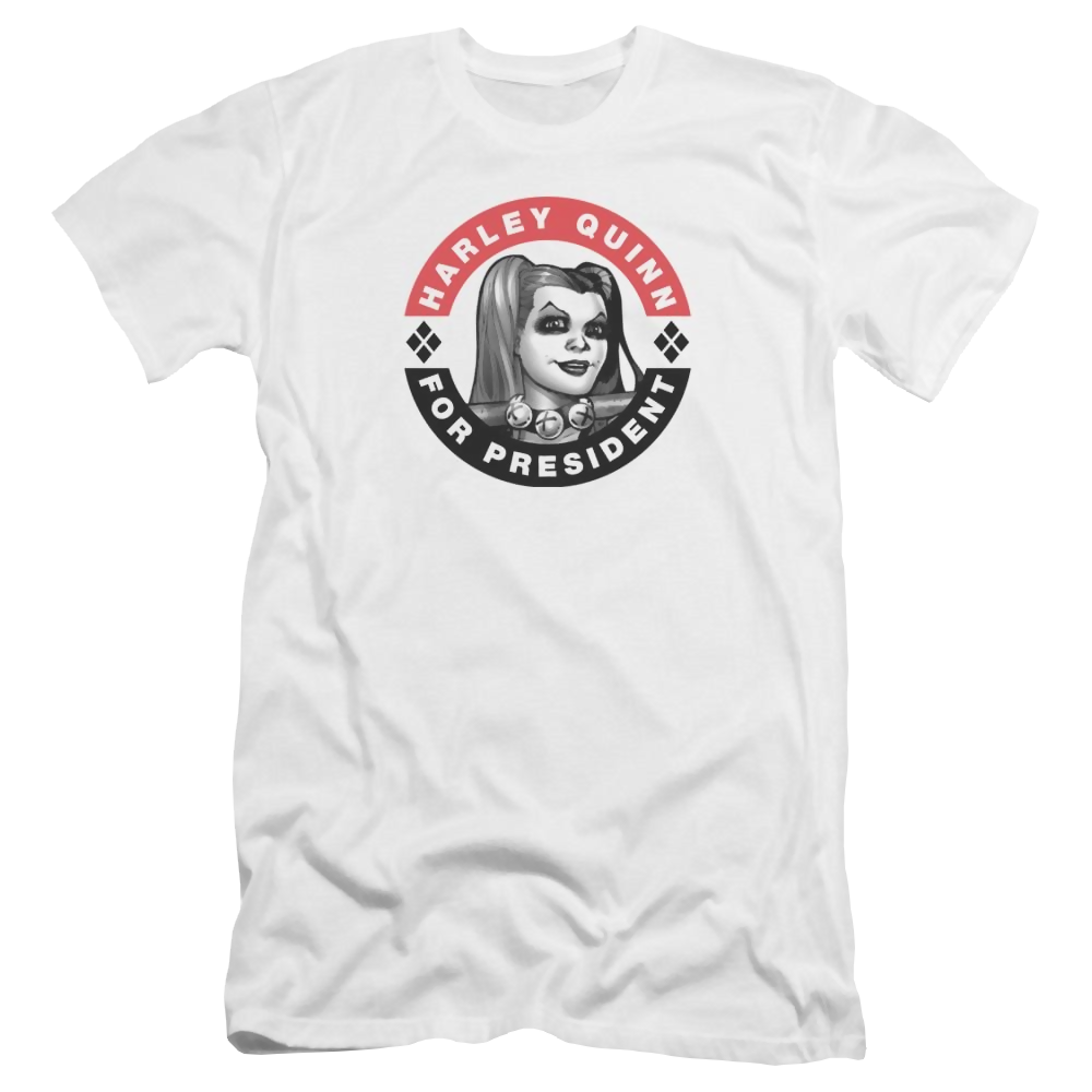 Batman Harley President Circle - Men's Premium Slim Fit T-Shirt
