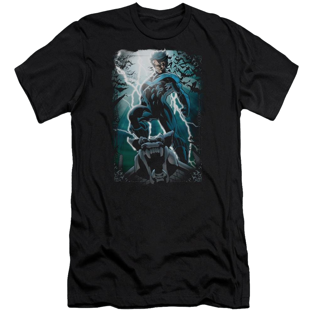 Batman Night Light - Men's Premium Slim Fit T-Shirt