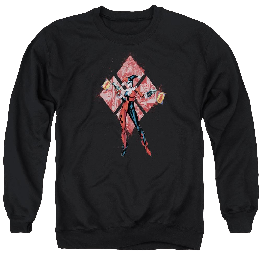 Batman Harley Quinn (diamonds) - Men's Crewneck Sweatshirt