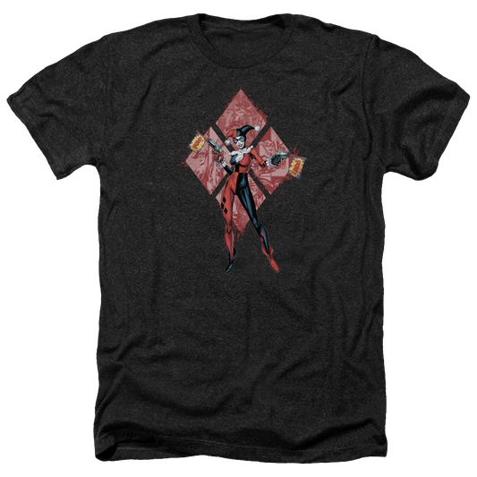 Batman Harley Quinn (diamonds) - Men's Heather T-Shirt