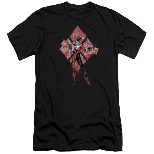 Batman Harley Quinn (diamonds) - Men's Premium Slim Fit T-Shirt