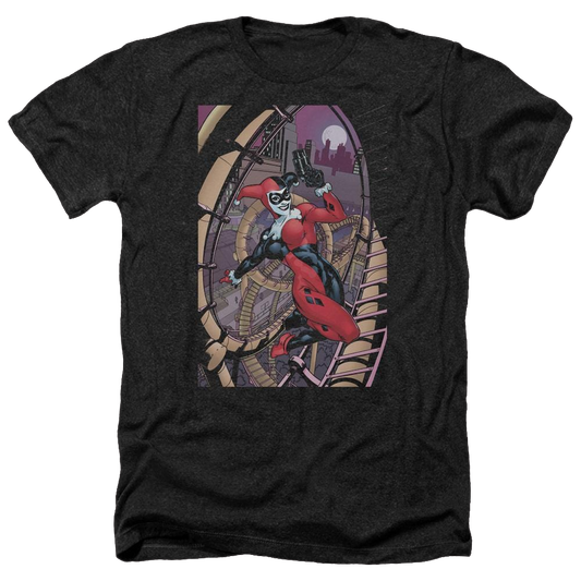 Batman Harley First - Men's Heather T-Shirt