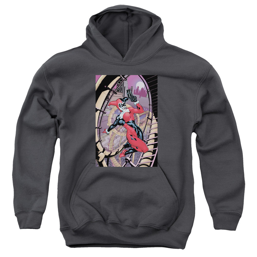 Batman Harley First Kids Youth Hoodie Charcoal