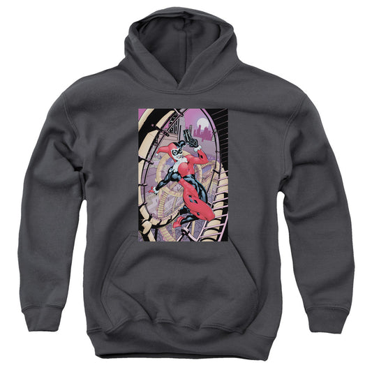 Batman Harley First Kids Youth Hoodie Charcoal