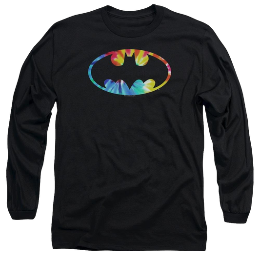 Batman Tie Dye Batman Logo - Men's Long Sleeve T-Shirt