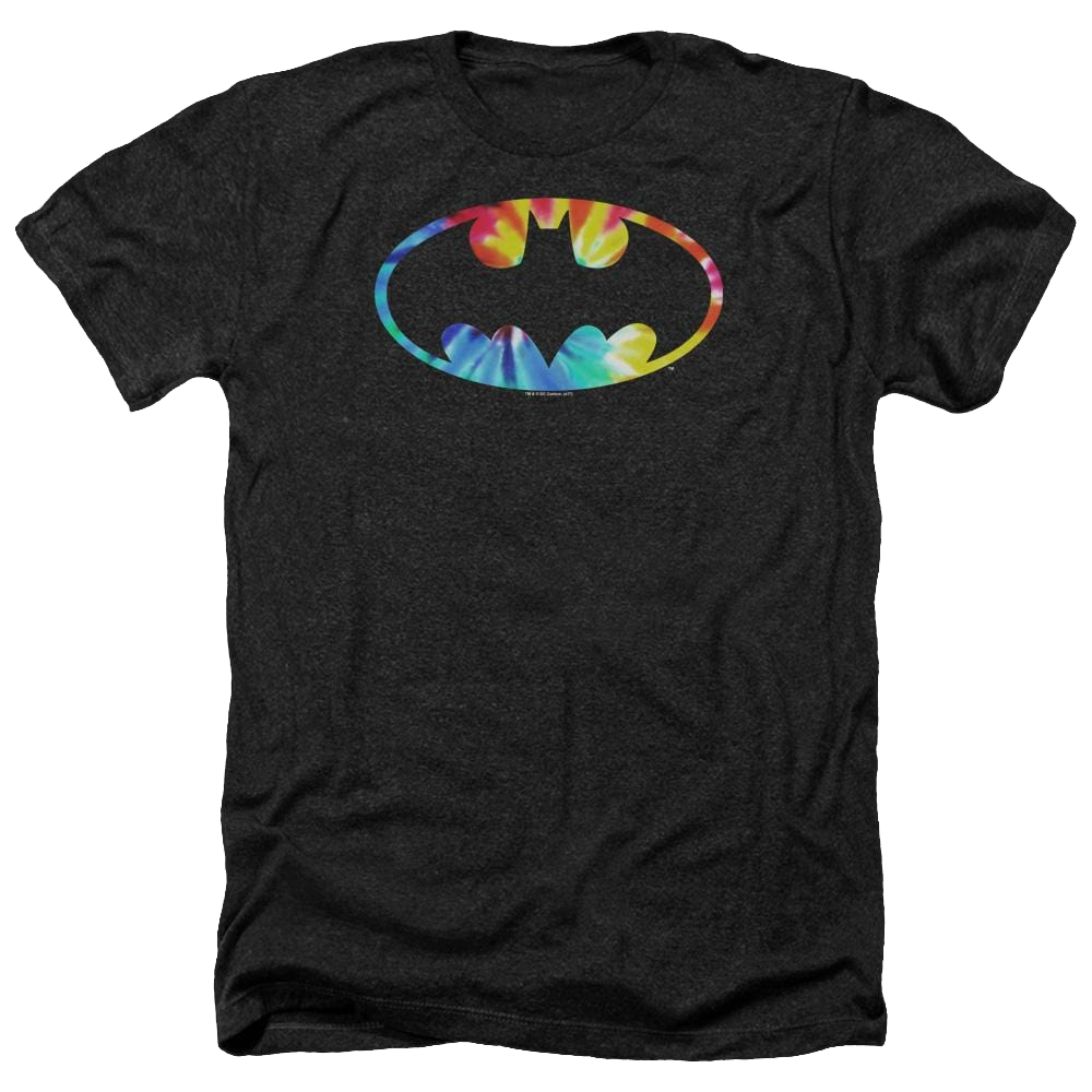 Batman Tie Dye Batman Logo - Men's Heather T-Shirt