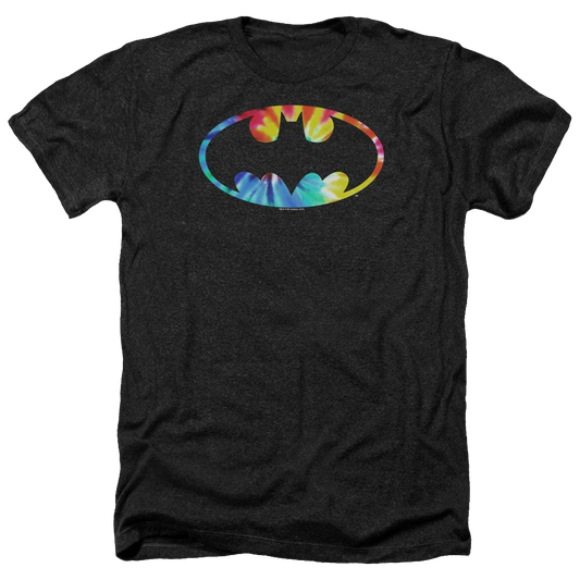 Batman Tie Dye Batman Logo - Men's Heather T-Shirt