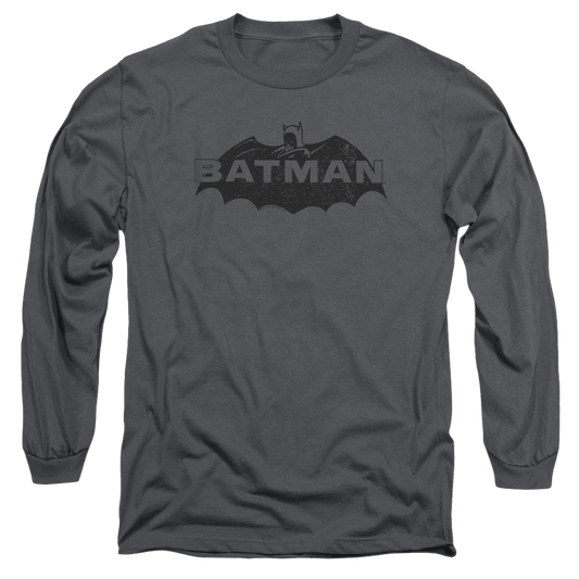 Batman Newsprint Logo - Men's Long Sleeve T-Shirt