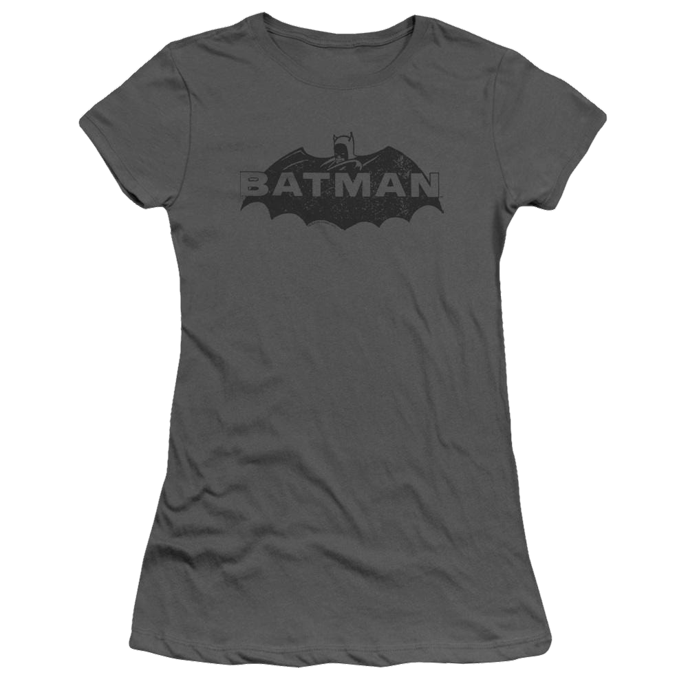 Batman Newsprint Logo - Juniors T-Shirt