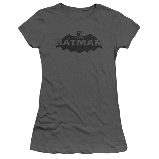 Batman Newsprint Logo - Juniors T-Shirt