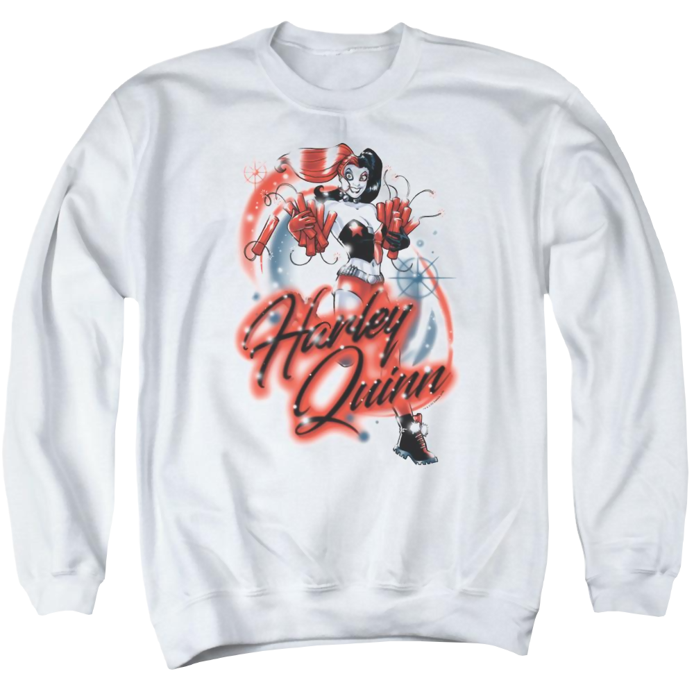 Batman Harley Airbrush - Men's Crewneck Sweatshirt