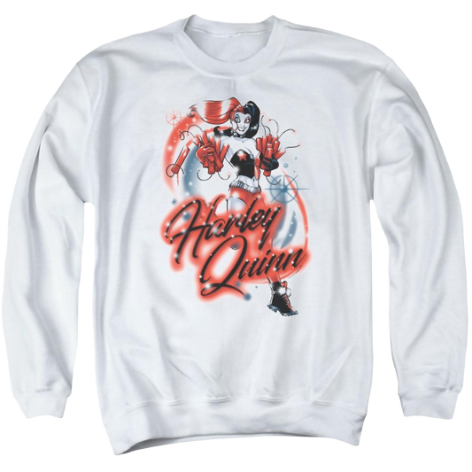 Batman Harley Airbrush - Men's Crewneck Sweatshirt