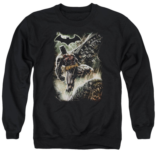Batman Family Mens Crewneck Sweatshirt Black