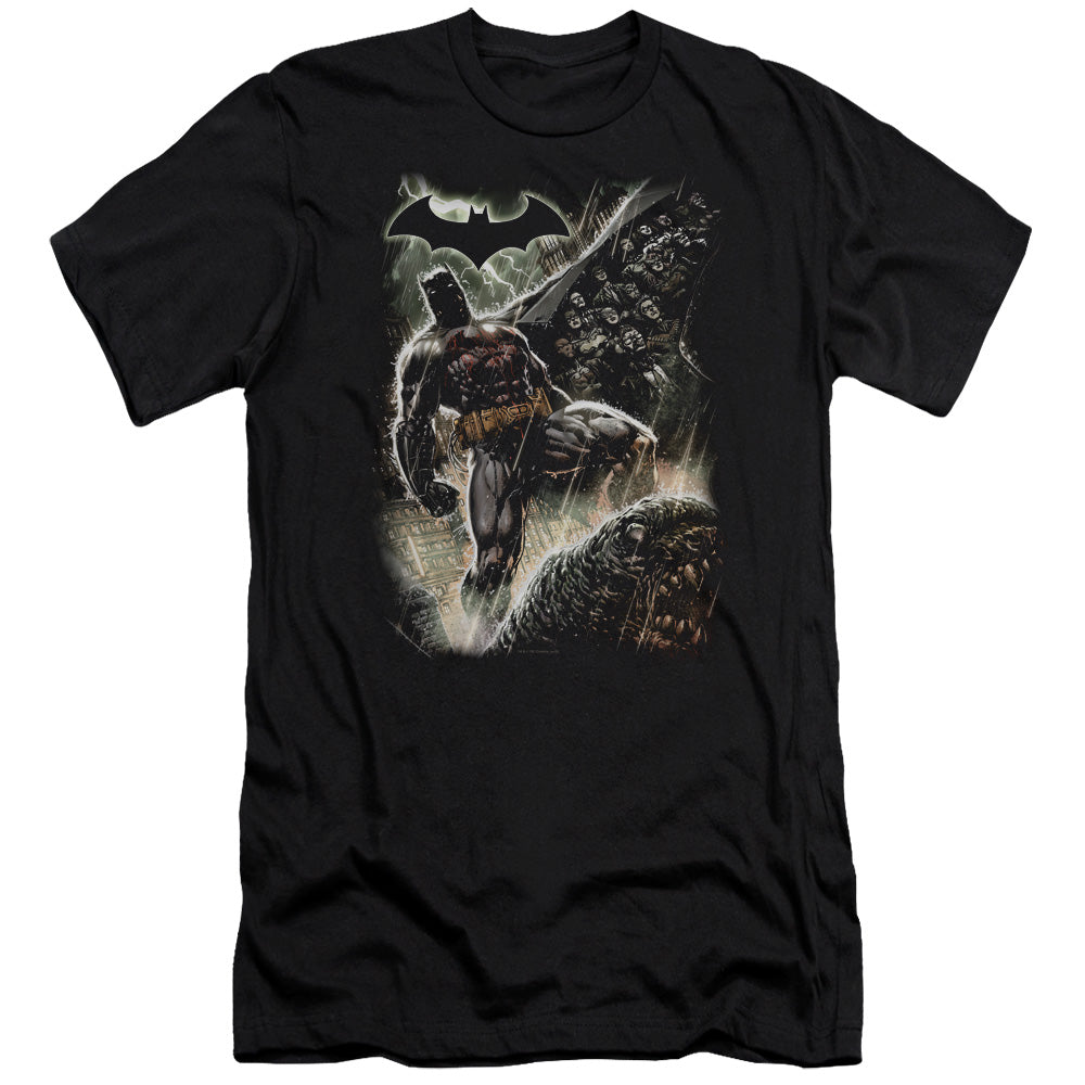 Batman Family Slim Fit Mens T Shirt Black