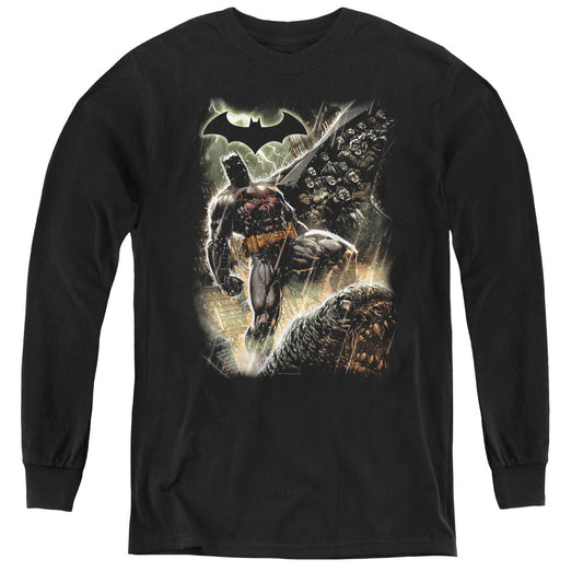 Batman Family Long Sleeve Kids Youth T Shirt Black