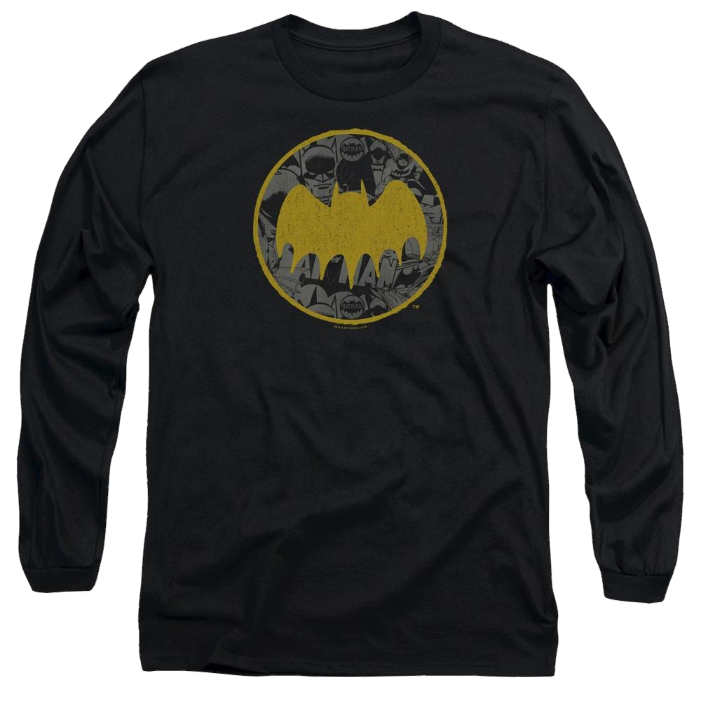 Batman Vintage Symbol Collage - Men's Long Sleeve T-Shirt
