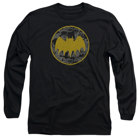 Batman Vintage Symbol Collage - Men's Long Sleeve T-Shirt
