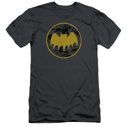Batman Vintage Symbol Collage - Men's Slim Fit T-Shirt