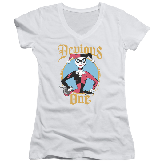 Batman Devious One - Juniors V-Neck T-Shirt
