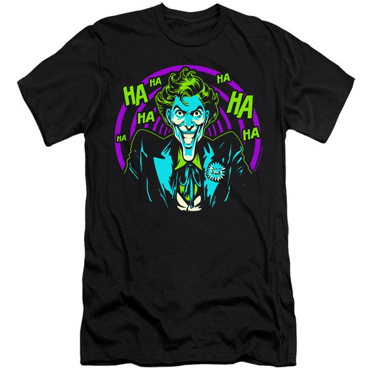Batman Hahaha Premium Bella Canvas Slim Fit Mens T Shirt Black
