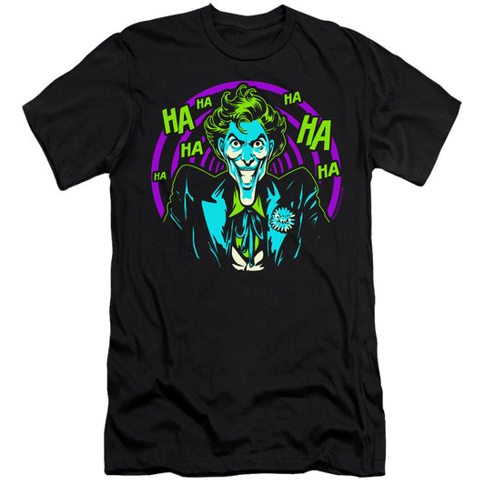 Batman Hahaha Slim Fit Mens T Shirt Black
