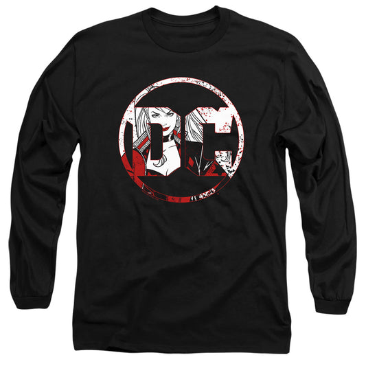 Batman Dc Logo Harley Mens Long Sleeve Shirt Black