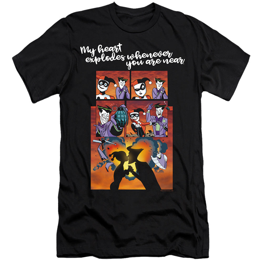 Batman Explode Premium Bella Canvas Slim Fit Mens T Shirt Black