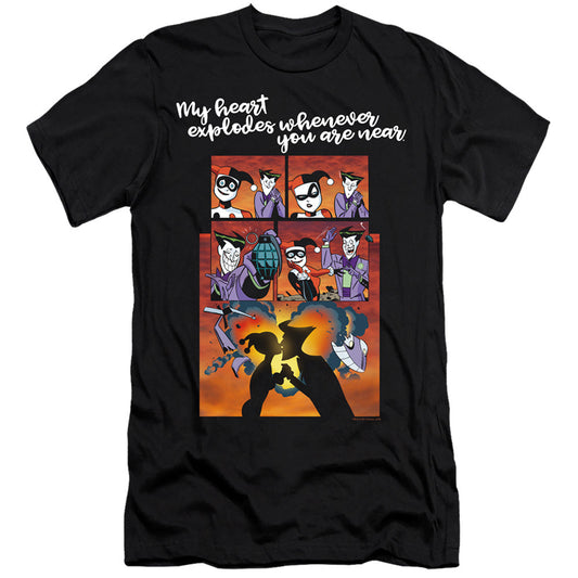 Batman Explode Premium Bella Canvas Slim Fit Mens T Shirt Black