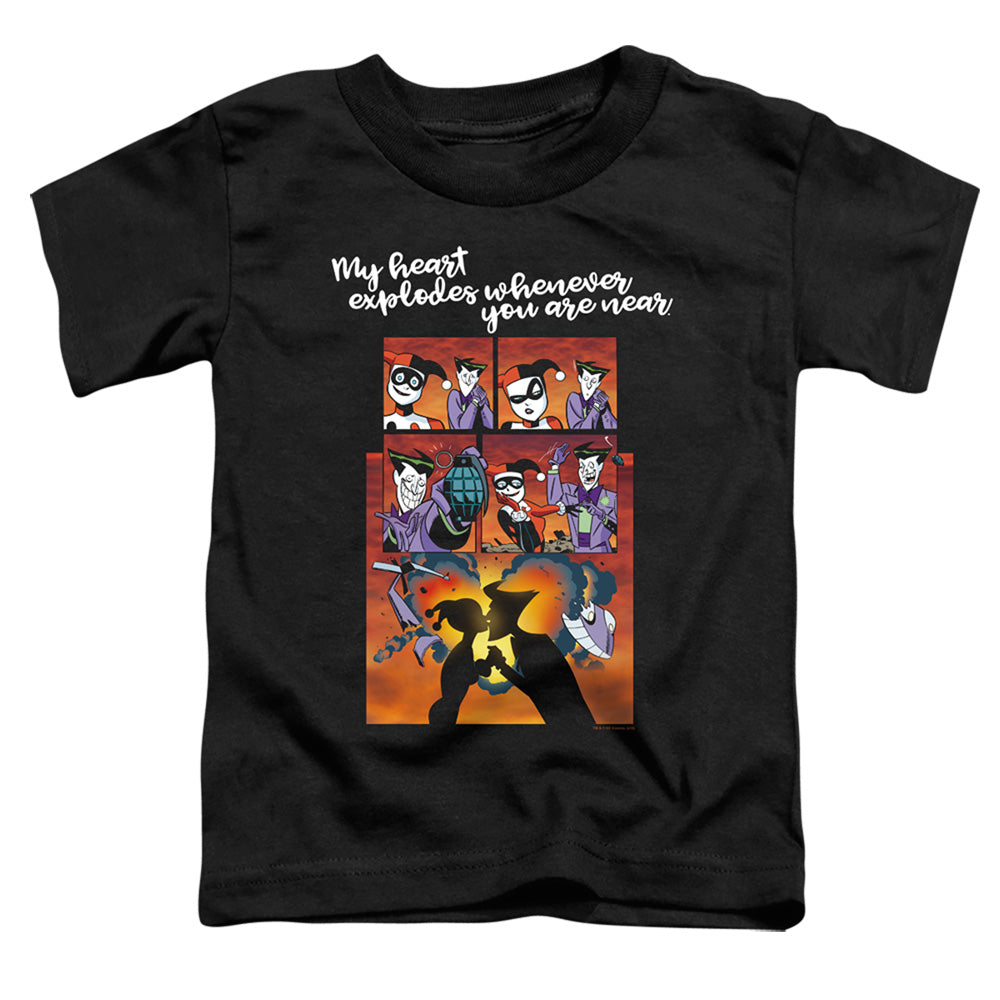 Batman Explode Toddler Kids Youth T Shirt Black