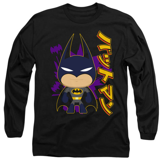 Batman Cute Kanji Mens Long Sleeve Shirt Black
