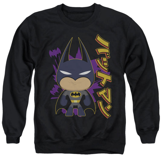 Batman Cute Kanji Mens Crewneck Sweatshirt Black