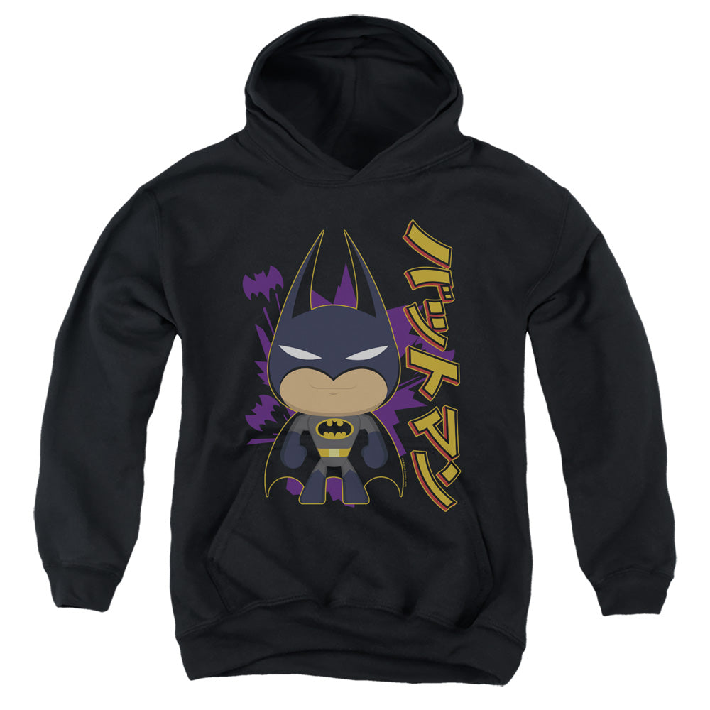 Batman Cute Kanji Kids Youth Hoodie Black