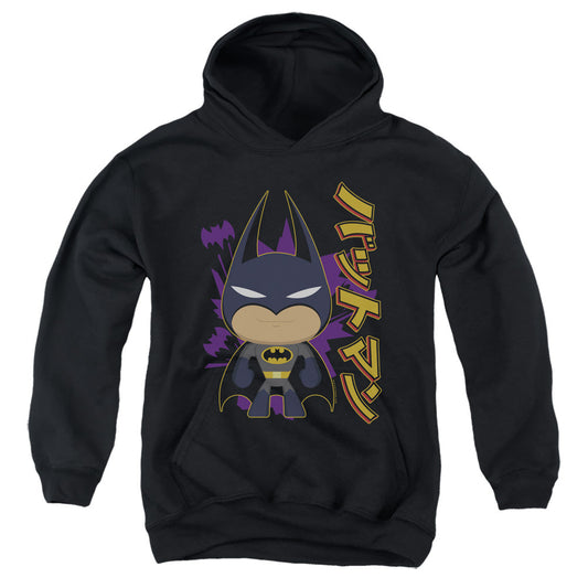 Batman Cute Kanji Kids Youth Hoodie Black