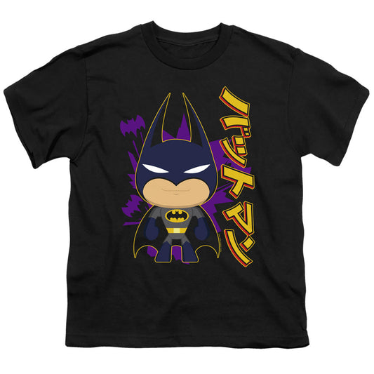 Batman Cute Kanji Kids Youth T Shirt Black